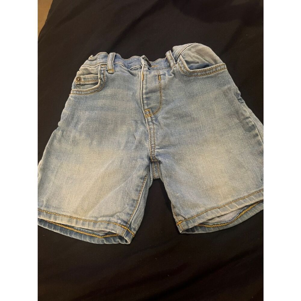 The Children's Place Light Blue Denim Shorts with Elastic Waist